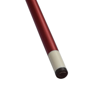 Hathaway Conquest Fiberglass Cue, red - shaft tip with the ferrule and leather cup
