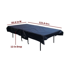Hathaway Table Tennis Table Cover - 122.8 x 85.8 in with a 12-in drop, fitted over a table