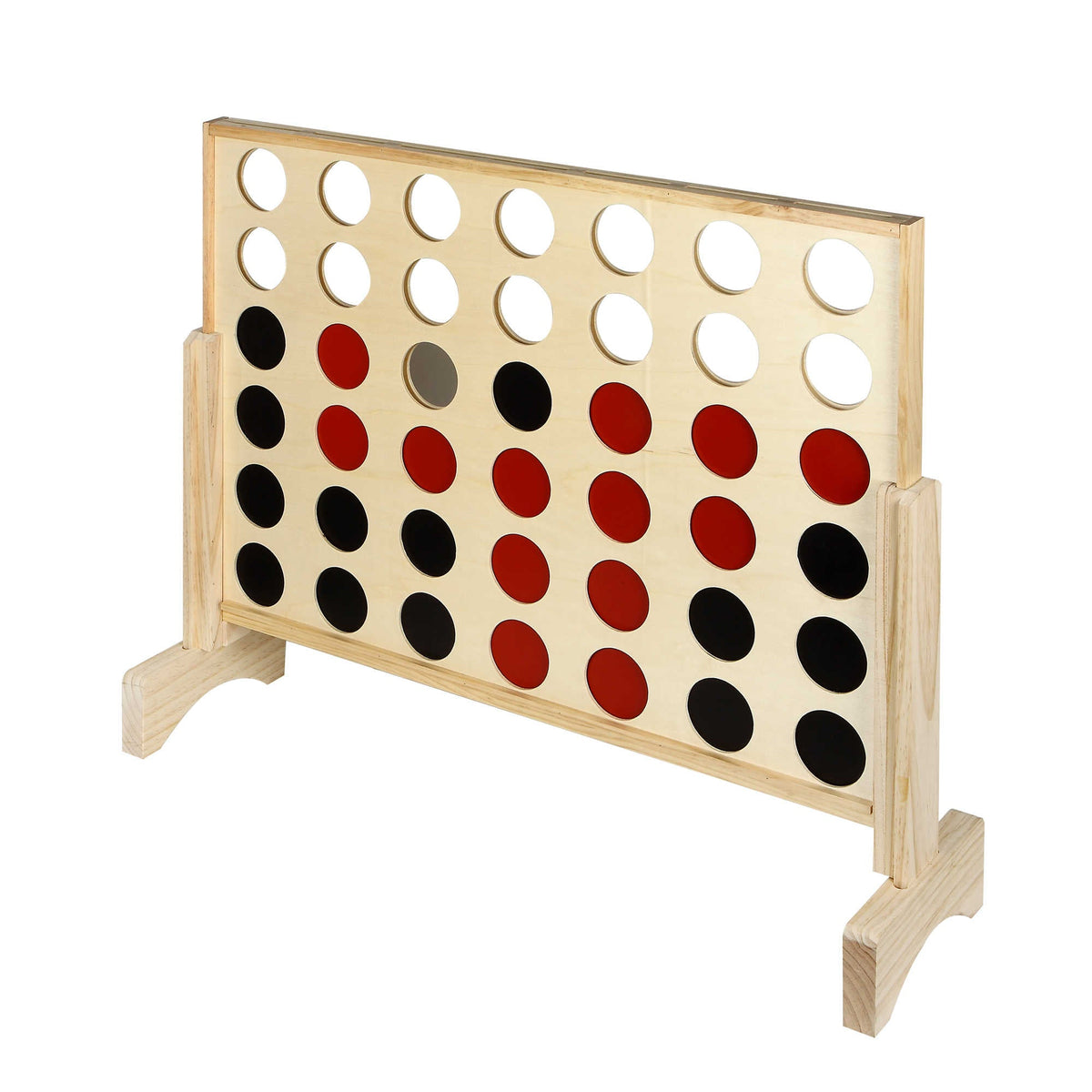 Hathaway Quattro 31-in Four-in-a-Row Solid Pinewood Game Set Game Room Table