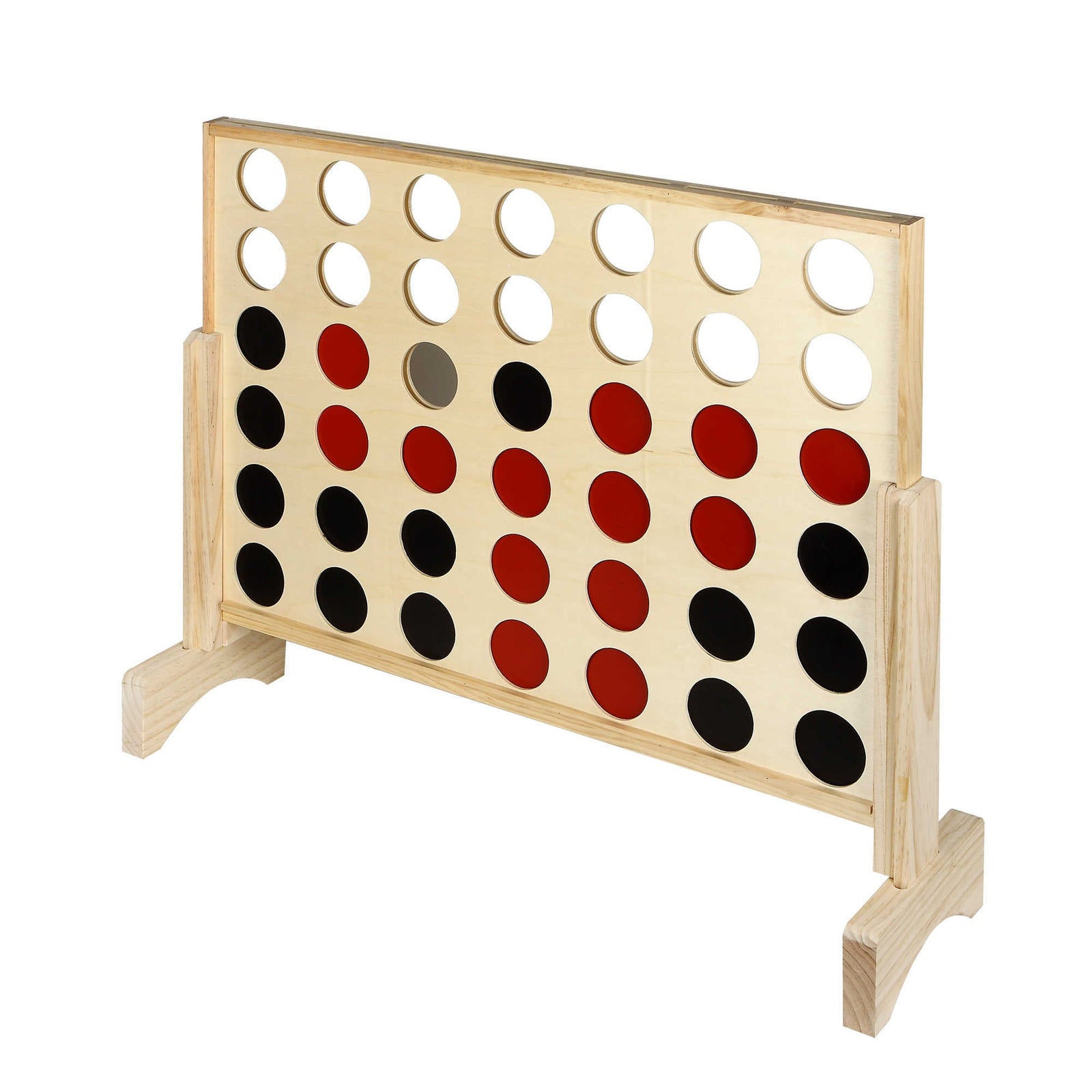 Hathaway Quattro 31-in Four-in-a-Row Solid Pinewood Game Set Game Room Table