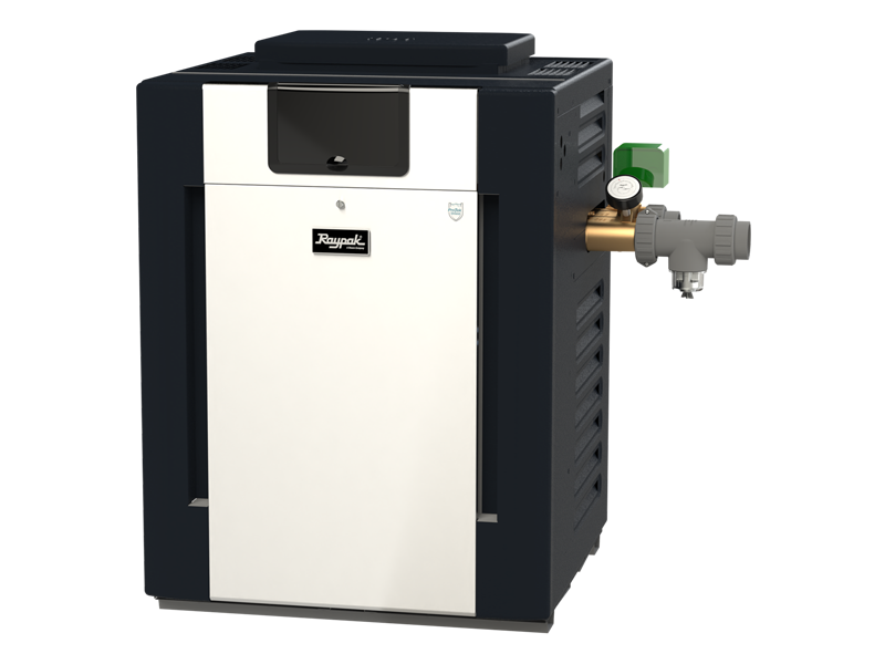 Raypak Professional Series R268A and R408A gas pool heater cabinet