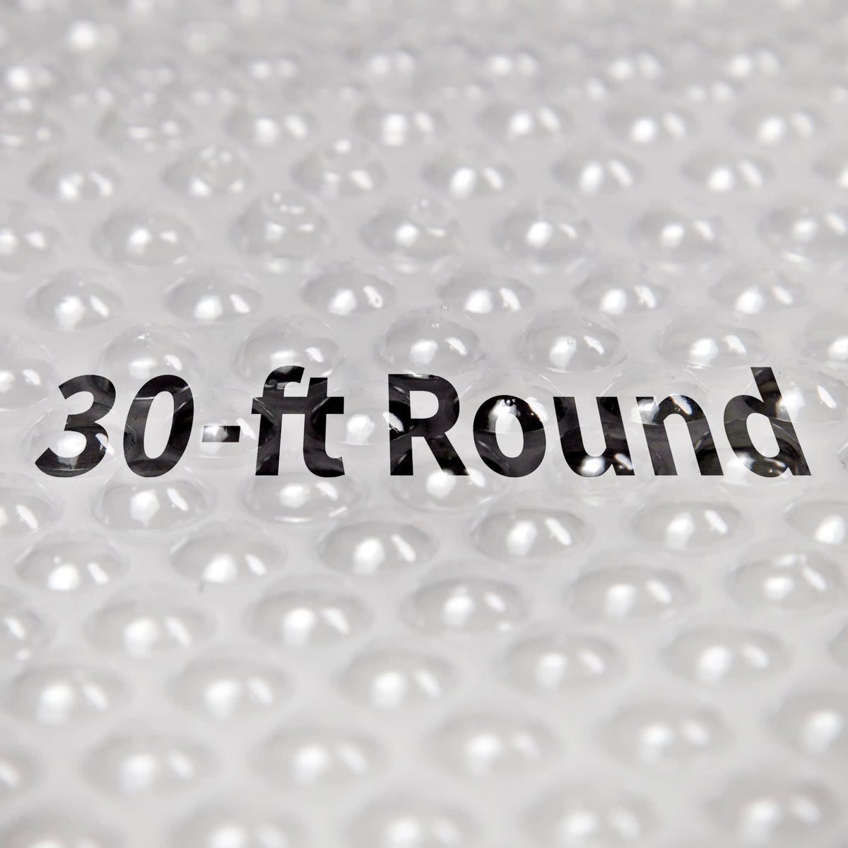 Blue Wave 12-mil Solar Blanket for Round Above-Ground Pools - Clear Pool Cover — Round / 30-ft