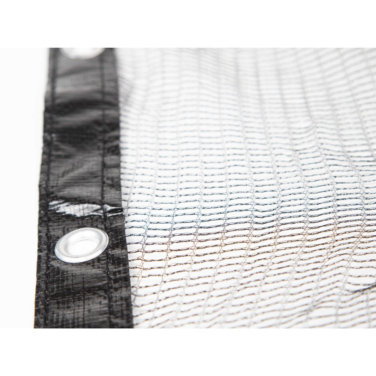 Arctic Armor Leaf Net Above Ground Pool Cover - open weave and taped edge binding with grommets