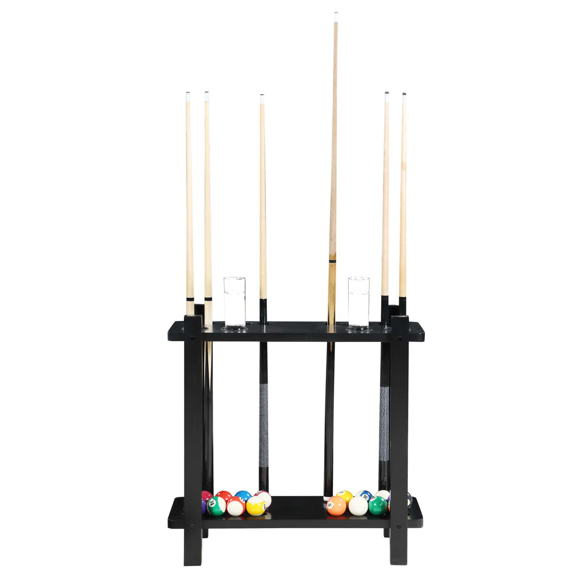Hathaway Classic Floor Billiard Pool Cue Rack Game Room Table