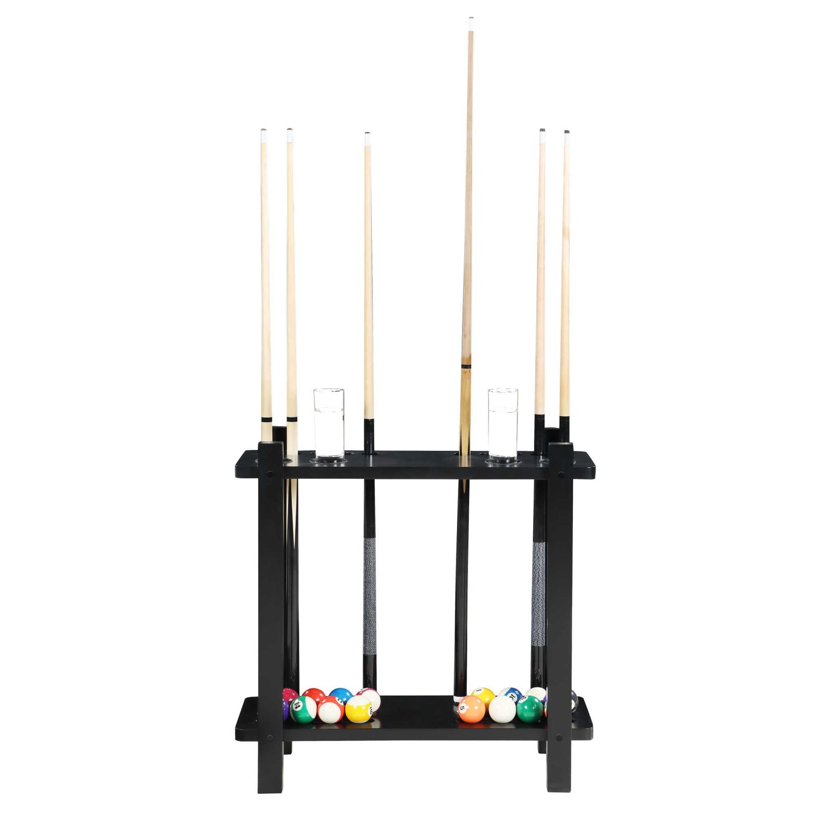 Hathaway Classic Floor Billiard Pool Cue Rack Game Room Table