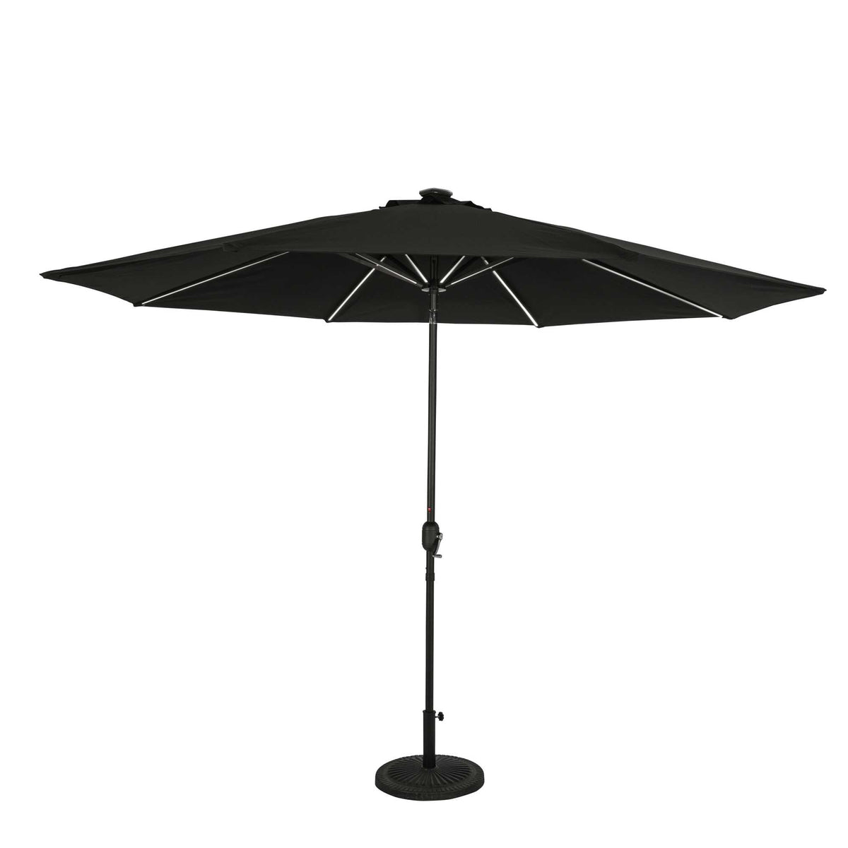 Island Umbrella Calypso Fiesta 11-ft Octagonal Market Umbrella with Solar LED Lights - Breez-Tex Patio Furniture &amp; Umbrella