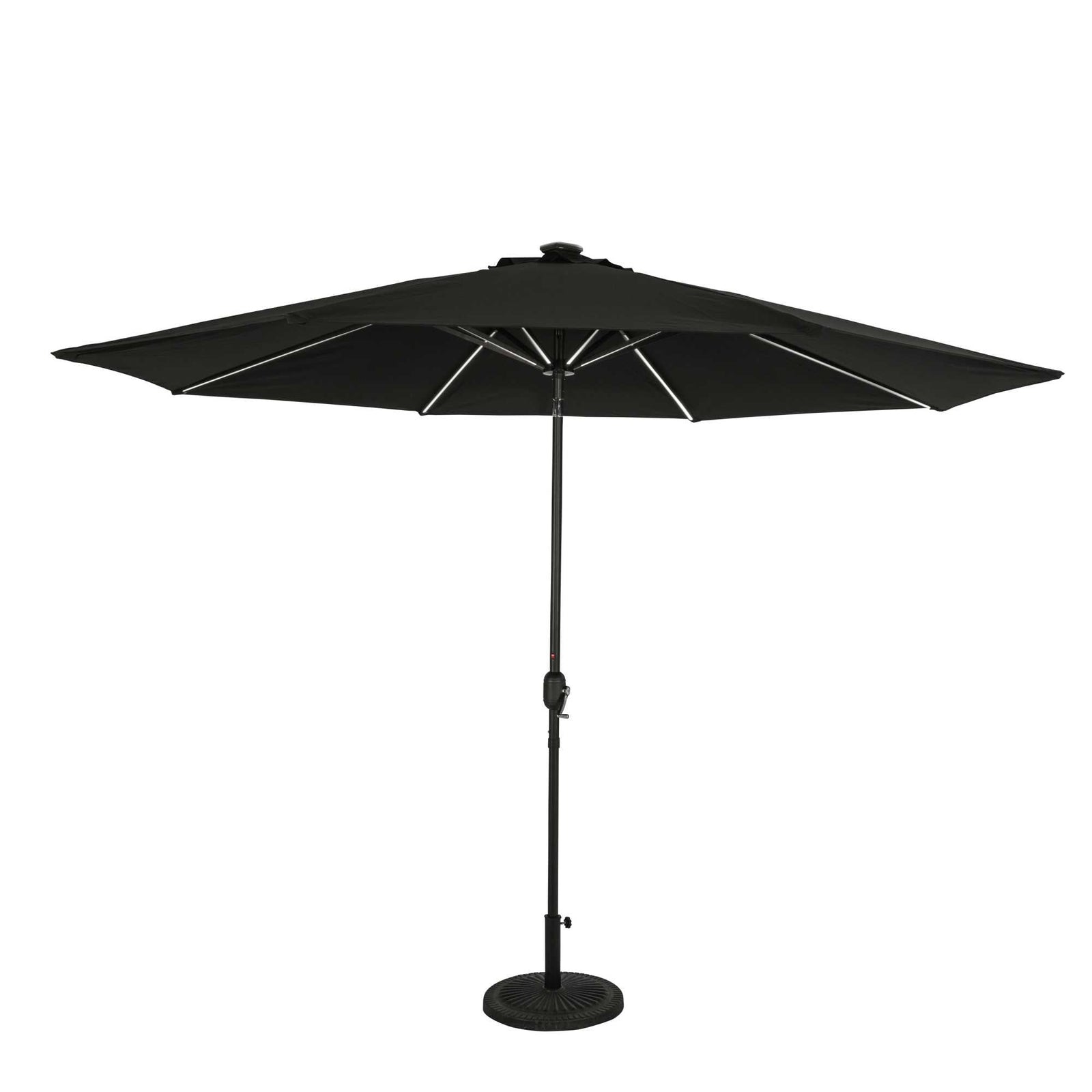 Island Umbrella Calypso Fiesta 11-ft Octagonal Market Umbrella with Solar LED Lights - Breez-Tex Patio Furniture & Umbrella