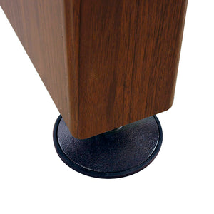 Hathaway Crestline Shuffleboard - table leg with the black cast levelling foot