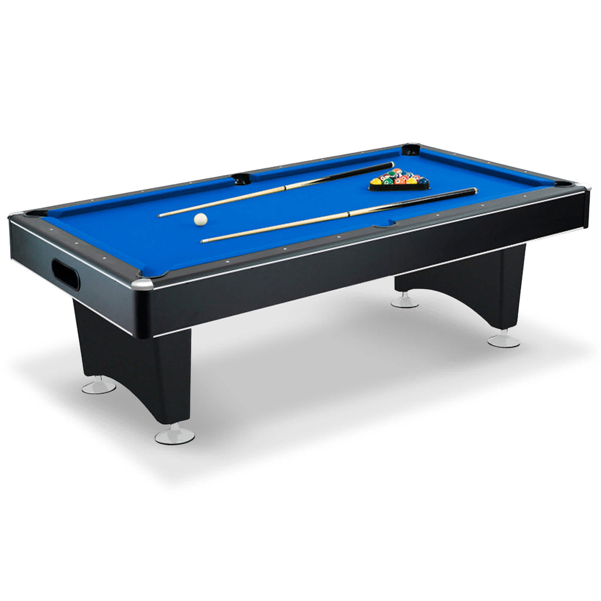 Hathaway Hustler Pool Table with Ball Return Game Room Table — 7-ft