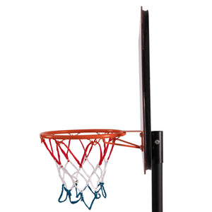 Hathaway Top Shot Basketball System - rim, net and backboard seen edge-on from the side