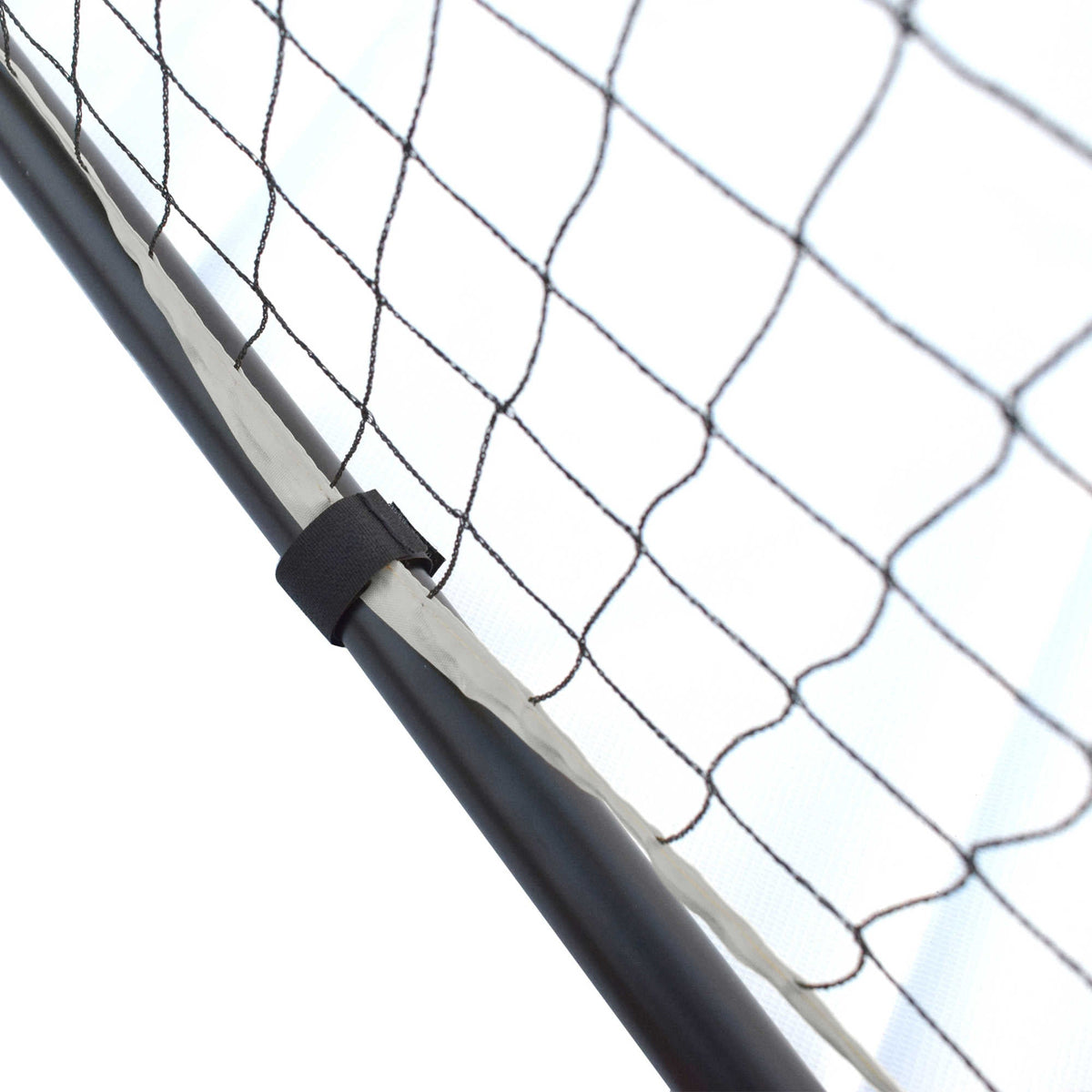 Hathaway Deluxe Pickleball Set - hook-and-loop tab securing the net to the top rail
