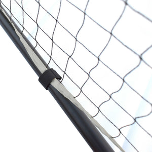 Hathaway Deluxe Pickleball Set - hook-and-loop tab securing the net to the top rail