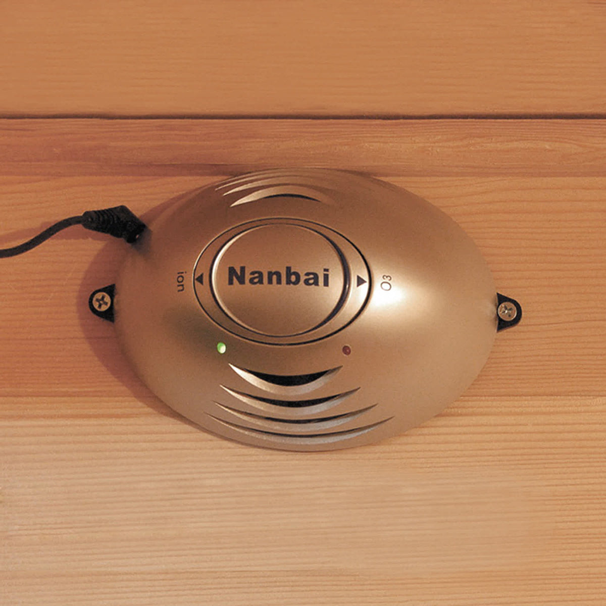 HeatWave Tucson Sauna - oxygen ioniser and ozone unit screwed to the cabin wall