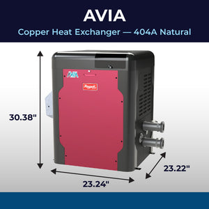 Raypak AVIA 404A dimensions