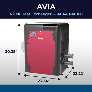 Raypak AVIA HD 404A dimensions
