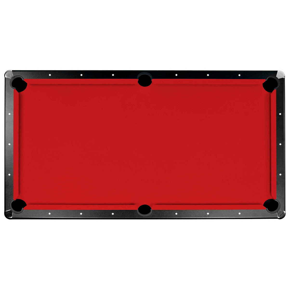 Championship Saturn II Billiard Cloth Pool Table Felt - 7-ft Game Room Table — 7-ft / Red