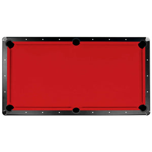 Championship Saturn II Billiard Cloth Pool Table Felt - 7-ft Game Room Table — 7-ft / Red