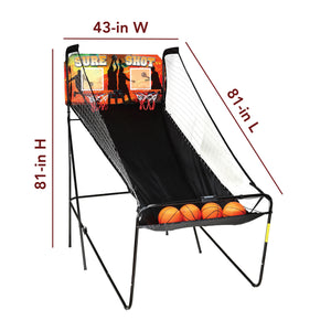 Hathaway Sure Shot Basketball Arcade - 81 in high, 81 in long and 43 in wide