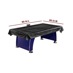 Hathaway Air Hockey Table Cover - 96 in long by 48 in wide, shown draped over a table