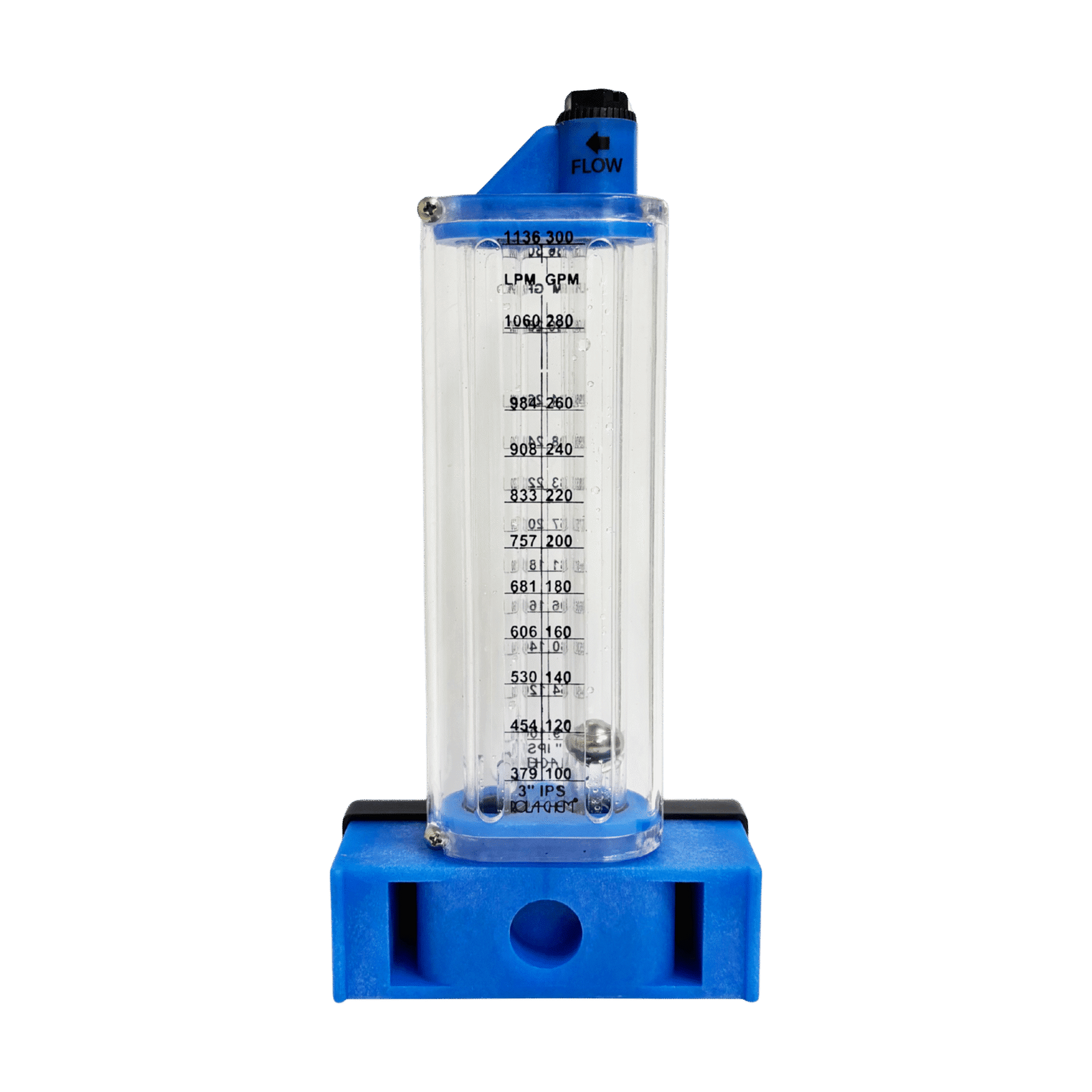 Rola-Chem 3" PVC Pool Flowmeter