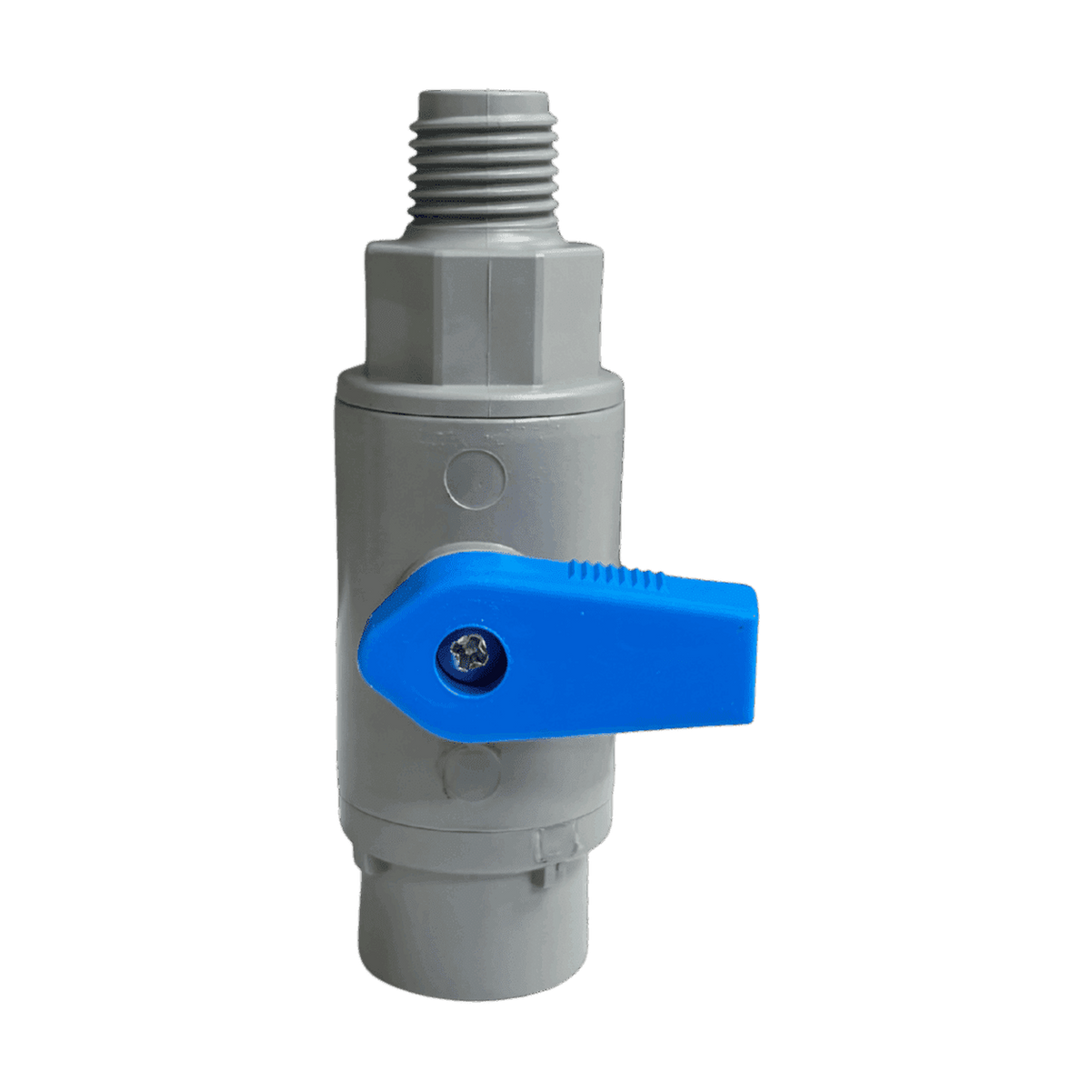 Rola-Chem Globe Flow Cell Valve 1/4 in MNPT x 3/8 in Push-to-Connect