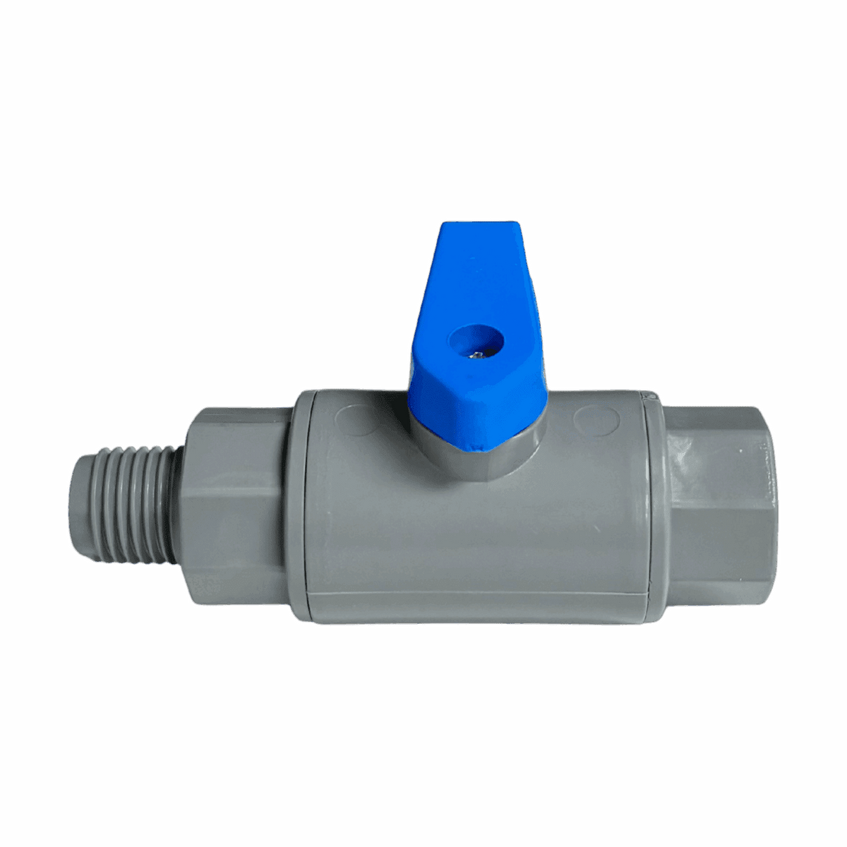 Rola-Chem PVC Ball Valve 1/4 in MNPT x 1/4 in FNPT