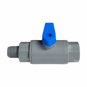 Rola-Chem PVC Ball Valve 1/4 in MNPT x 1/4 in FNPT