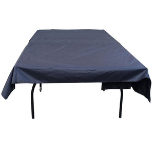 Hathaway Table Tennis Table Cover - three-quarter view of the cover on an open table