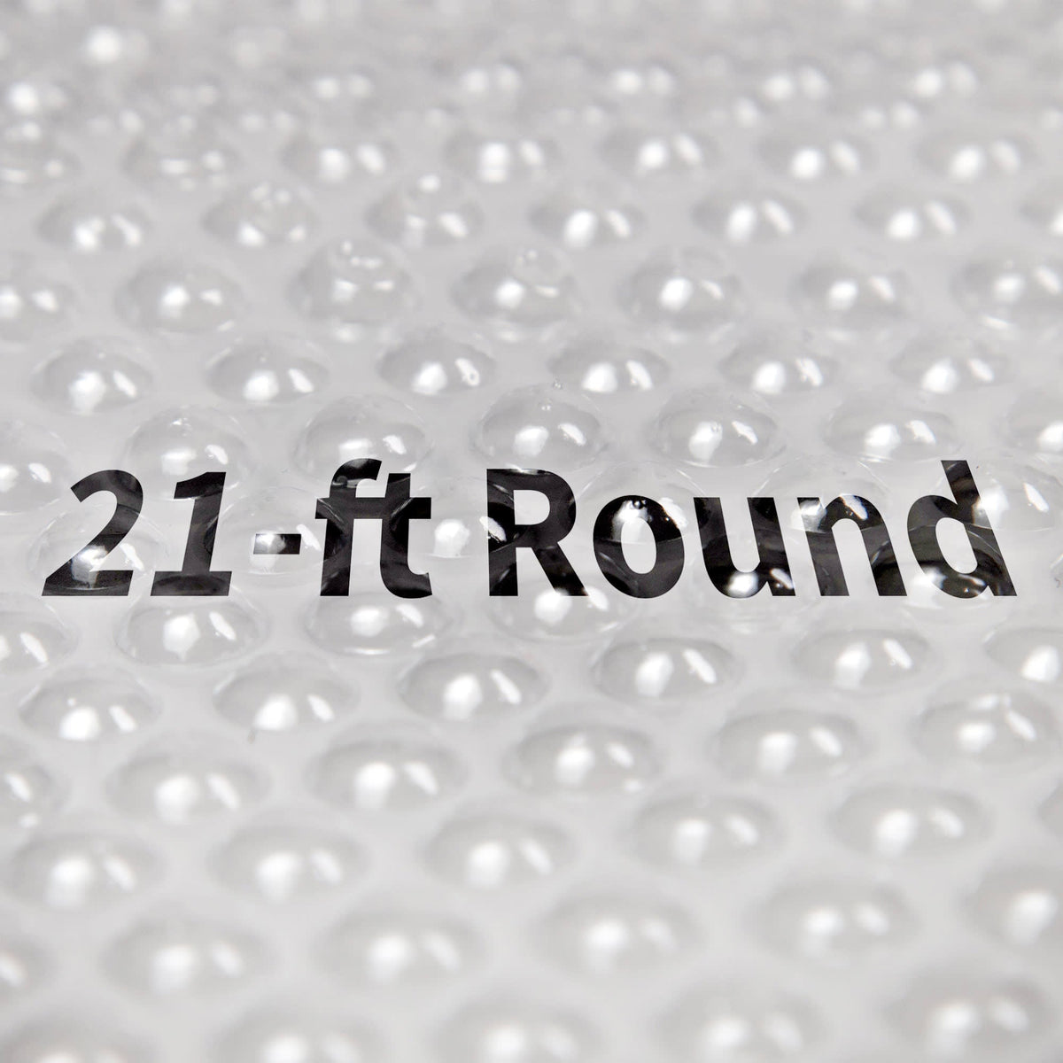 Blue Wave 12-mil Solar Blanket for Round Above-Ground Pools - Clear Pool Cover — Round / 21-ft