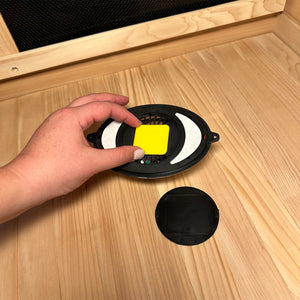 HeatWave Infrared Sauna Oxygen Ionizer Fragrance Pad Replacement - 3 pack Sauna & Spa — shown in use