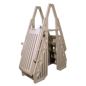 Blue Wave Neptune A-Frame Entry System for Above Ground Pools - Taupe Pool Ladder & Step