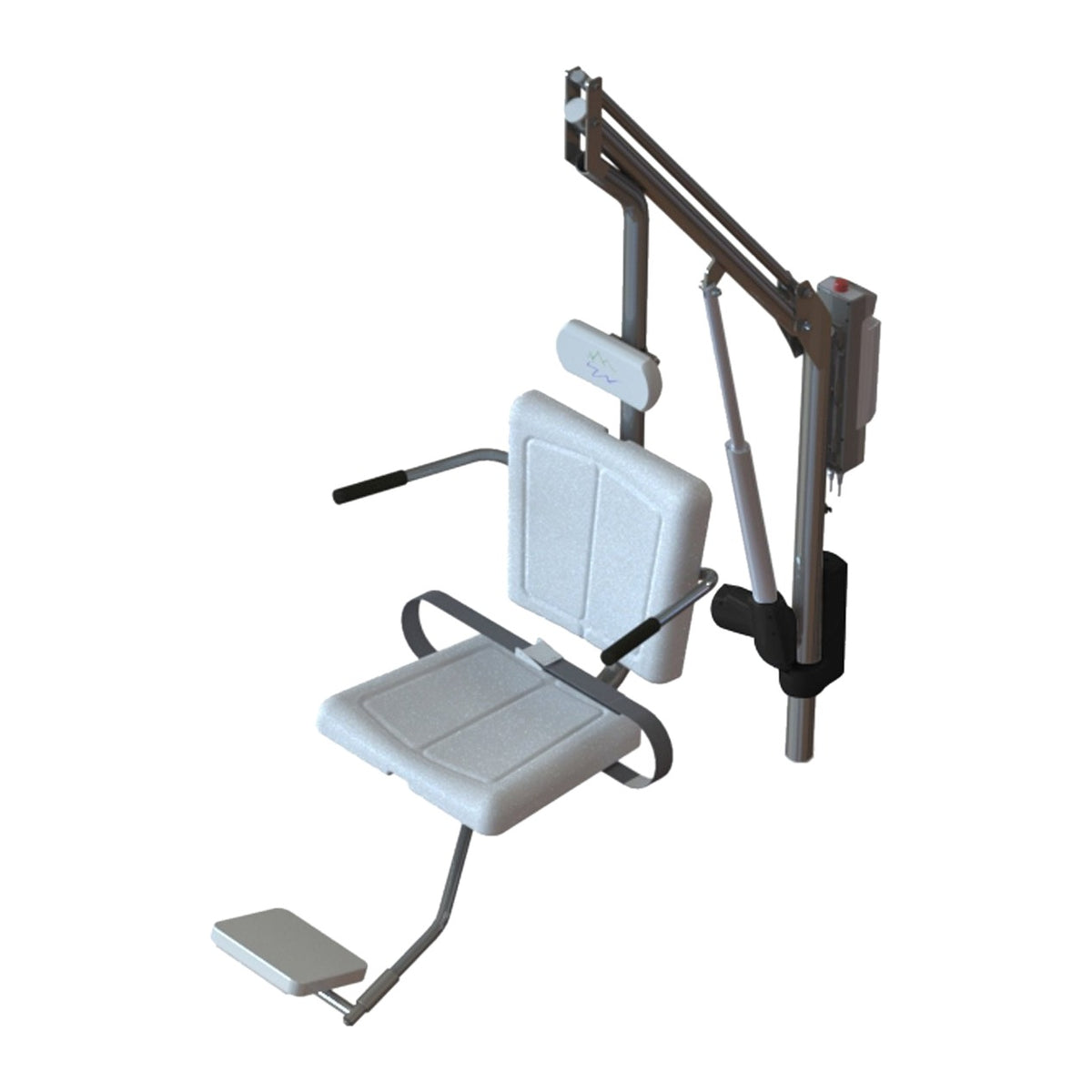 Spectrum Aquatics Motion Trek BP400 Deluxe ADA Pool Lift on white background