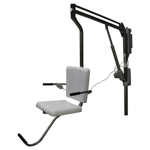 Spectrum Aquatics Motion Trek BP350 ADA pool lift — side view of lift arm and seat