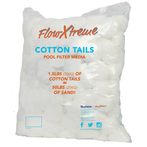 Blue Wave FlowXtreme CottonTails Filter Media 1.5-lbs Bag (Replaces 50-lbs Sand) Pool Pump & Filter