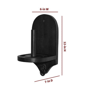 Hathaway Premier Wall-Mounted Cone Chalk Holder Game Room Table — dimension and specification diagram