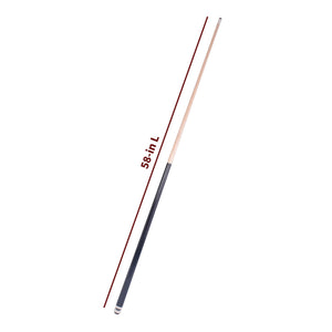 Hathaway Conquest Cue and Case Set, black - two-piece cue measuring 58 in overall