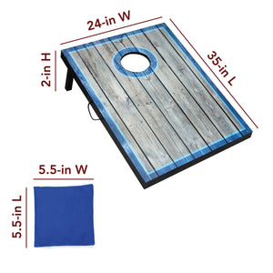 Hathaway Atlantic LED Cornhole Set - board 35 x 24 x 2 in with 5.5 x 5.5 in bean bags