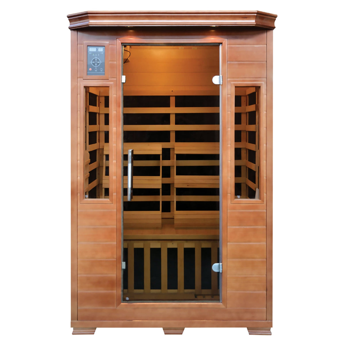 Blue Wave 2 Person Hemlock Premium Infrared Sauna 6 Carbon Heater Sauna &amp; Spa