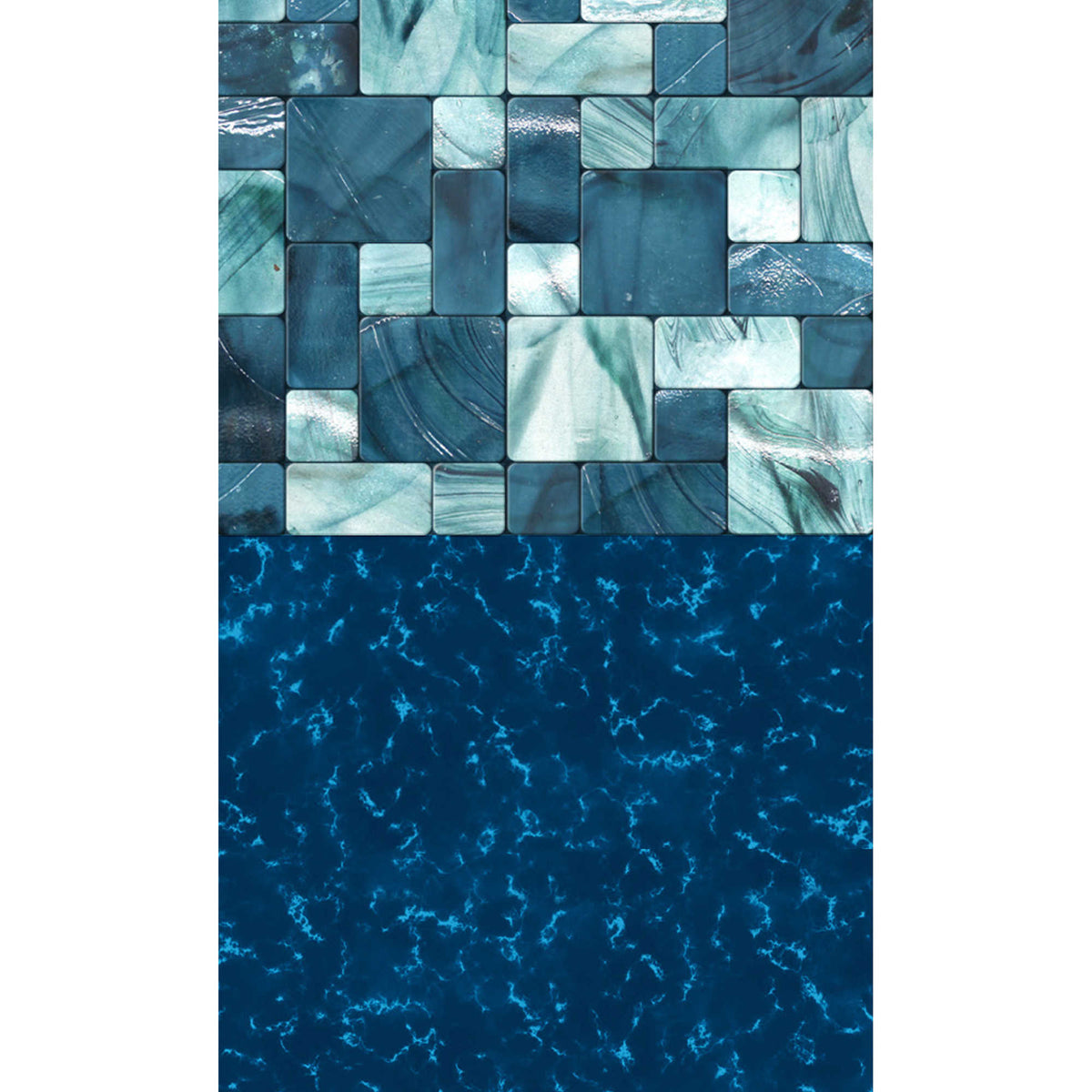 Blue Wave Emerald Coast Standard Gauge Overlap Liner - 48/54-in Pool Liner