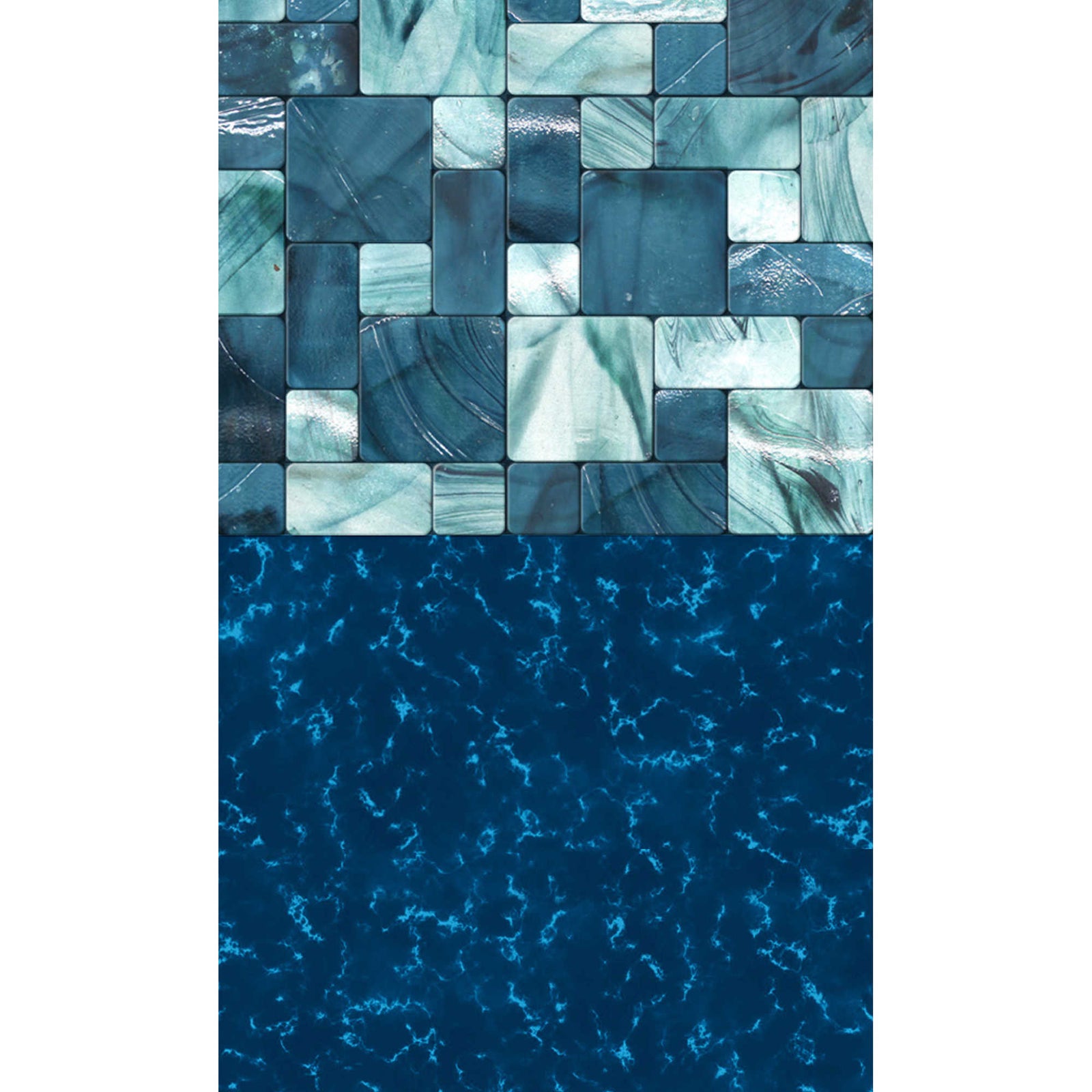 Blue Wave Emerald Coast Standard Gauge Overlap Liner - 48/54-in Pool Liner