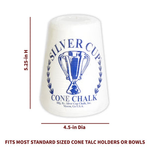 Hathaway Silver Cup Cone Talc Chalk - Each Game Room Table — dimension and specification diagram