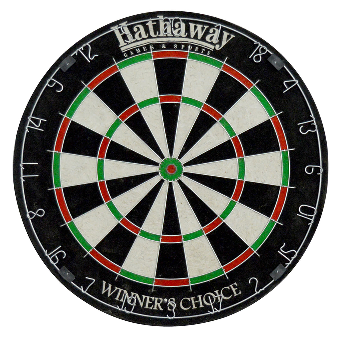 Hathaway Winner's Choice 18-in Bristle Dartboard Game Room Table