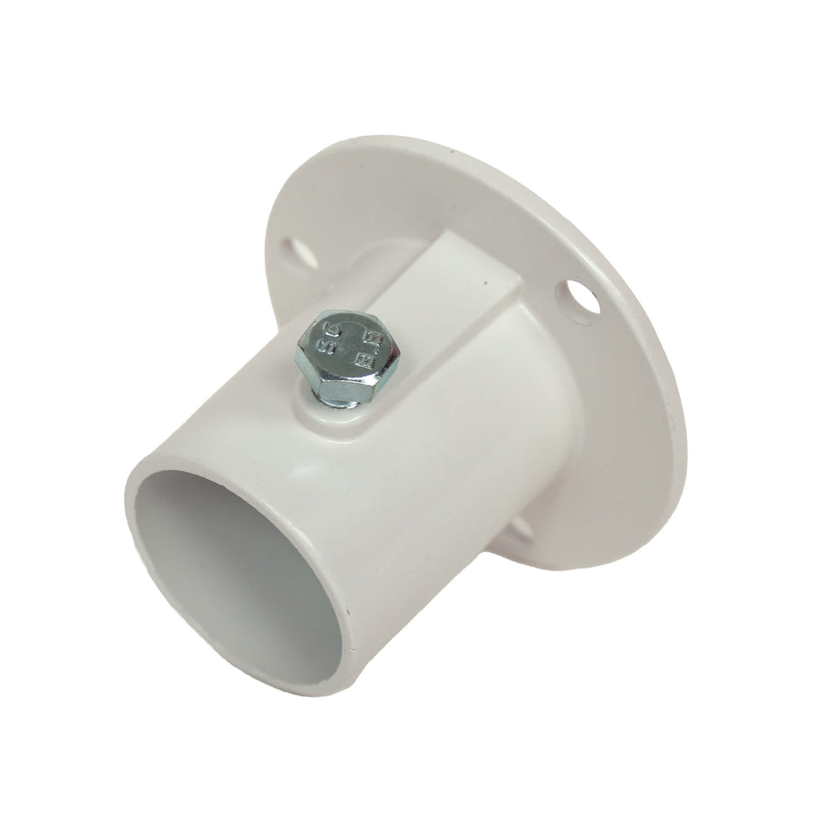 Blue Wave Aluminum Deck Flange - side view showing the collar, set bolt and base plate