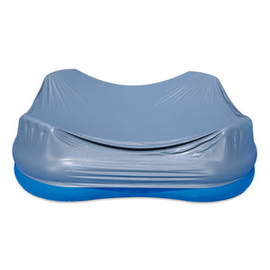 Blue Wave Premier Inflatable Pool - supplied cover fitted over the deflated pool wall