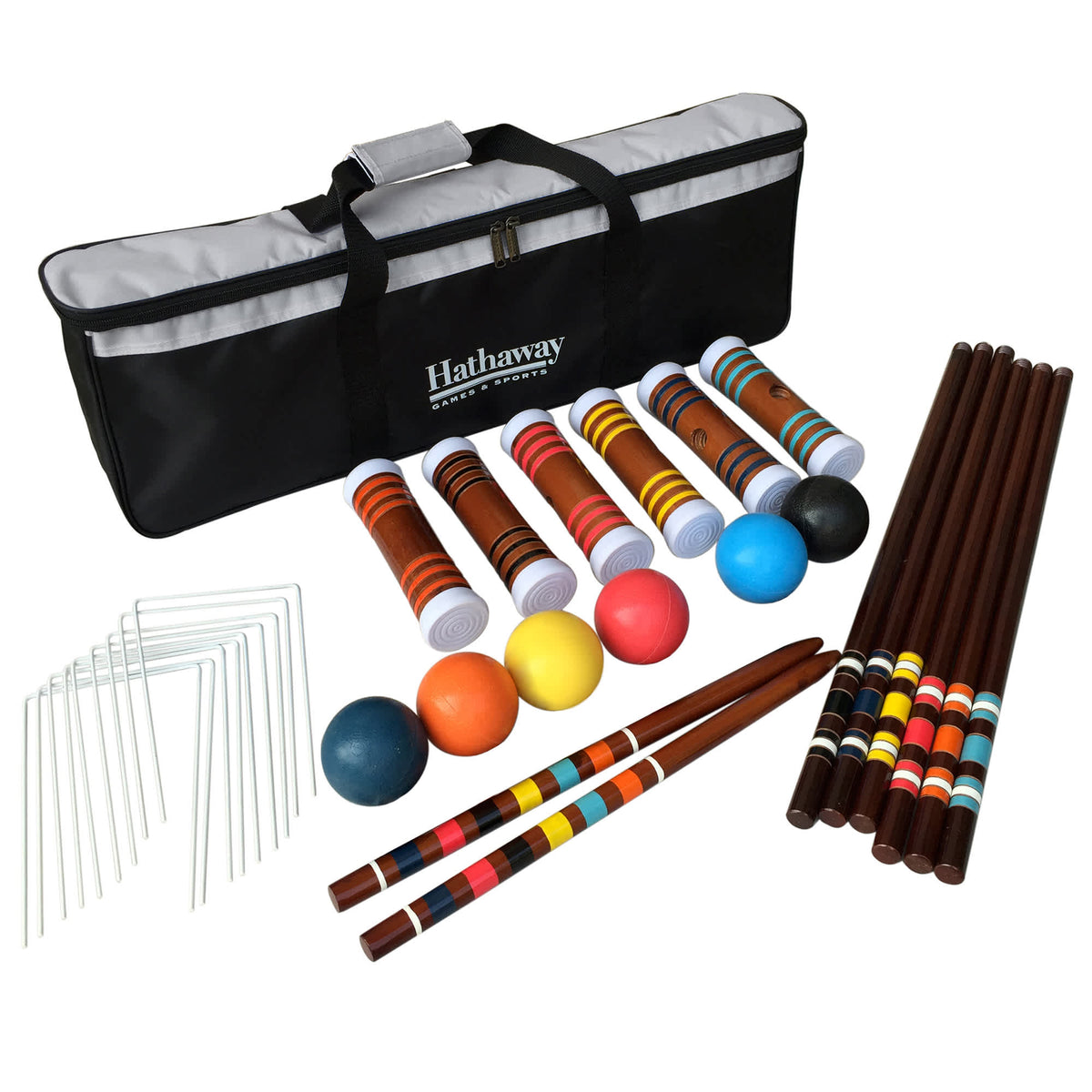 Hathaway Croquet 6-Player Set Game Room Table