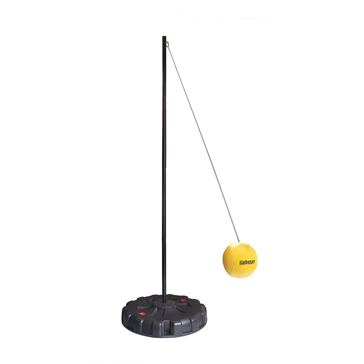 Hathaway Tetherball Set with Fillable Base – Black/Yellow Game Room Table