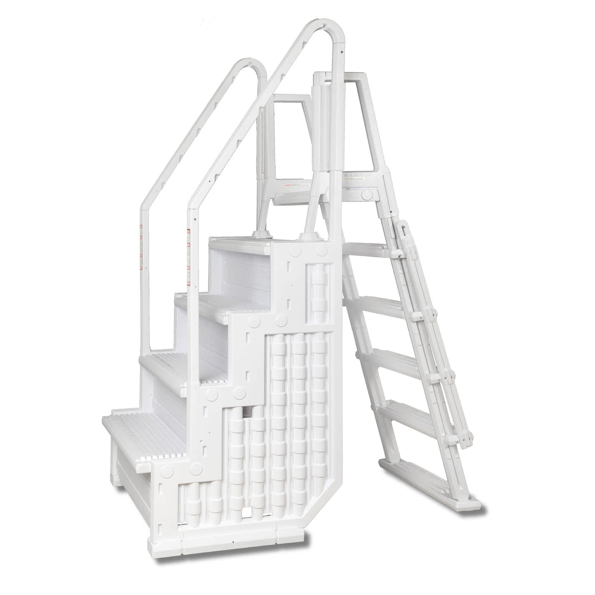 Blue Wave Easy Pool Step With Outside Ladder for Above Ground Pools Pool Ladder &amp; Step