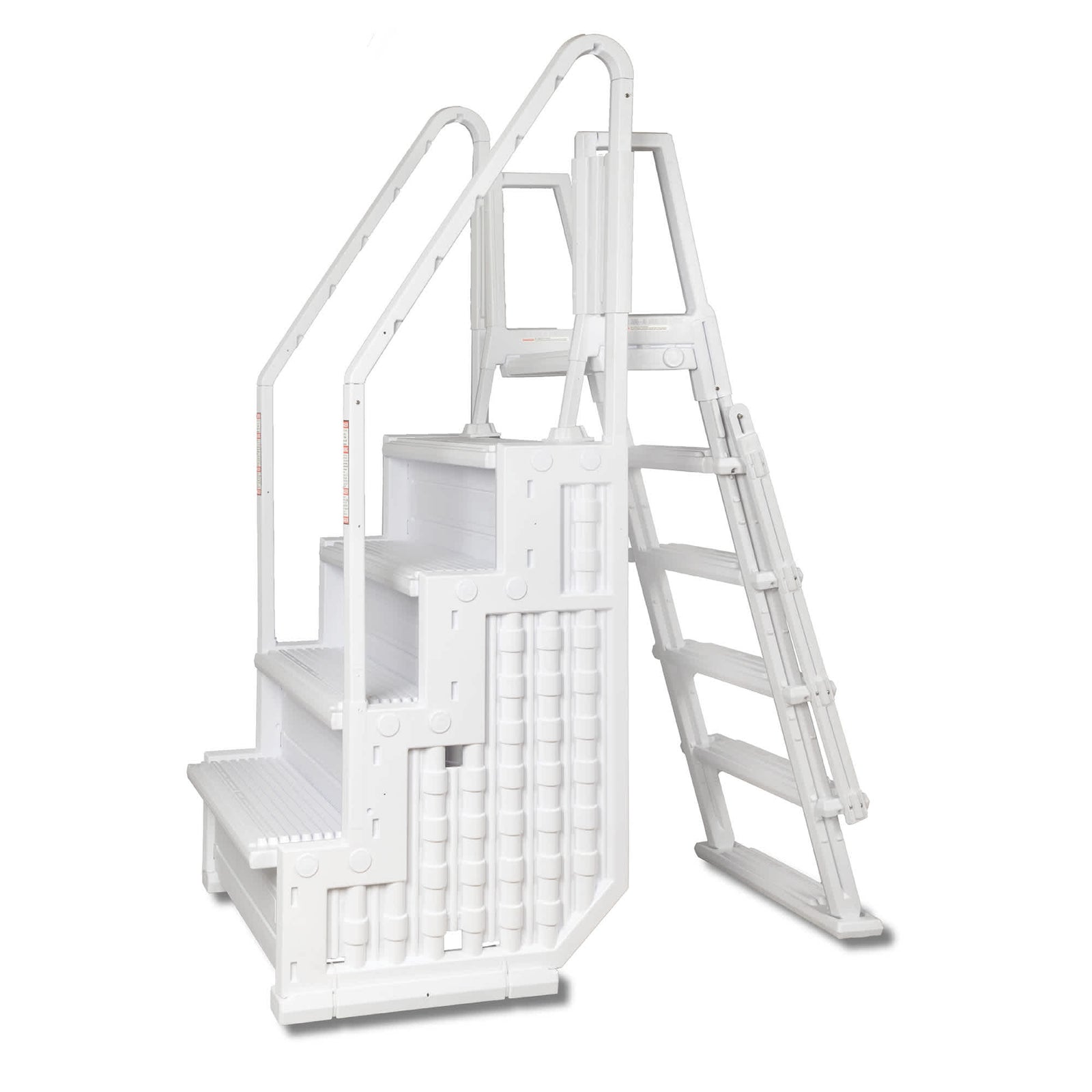 Blue Wave Easy Pool Step With Outside Ladder for Above Ground Pools Pool Ladder & Step