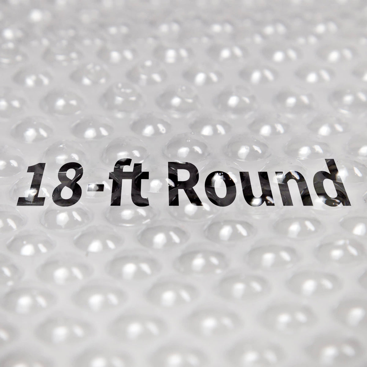 Blue Wave 12-mil Solar Blanket for Round Above-Ground Pools - Clear Pool Cover — Round / 18-ft