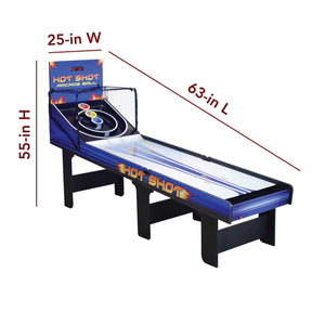 Hathaway Hot Shot Arcade Ball Table - 63 in long, 25 in wide and 55 in high